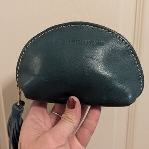 Portland leather Goods taco Tassel Pouch In Peacock - Excellent Condition